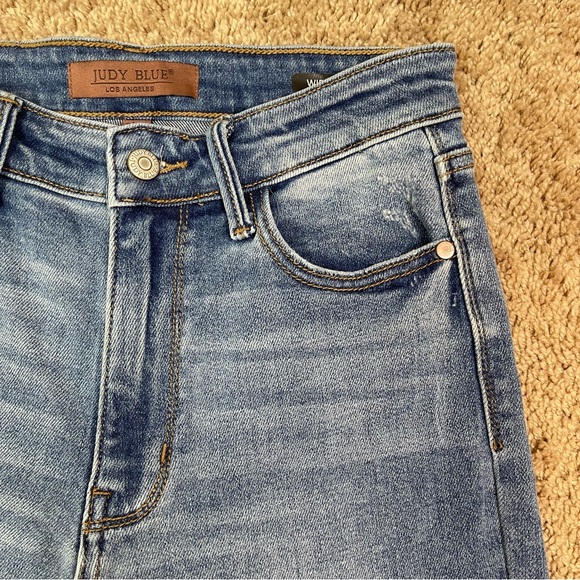 Judy Blue High Waist Wide Leg Jeans Women’s Stretch Denim Jean Pants Size 3/26 - Picture 6 of 15